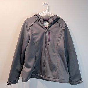 ZeroXposur Womens Grey Zippered Jacket Size Extra Large